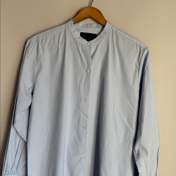 NILI LOTAN Stripe Cotton Button Down Shirt Small - Picture 5 of 13